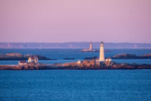 Boston Light on New Years Day by Alison Borrelli