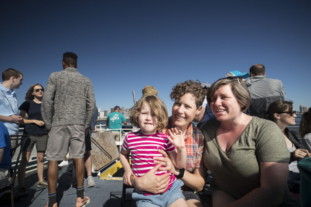 Family on Harbor Island Ferry