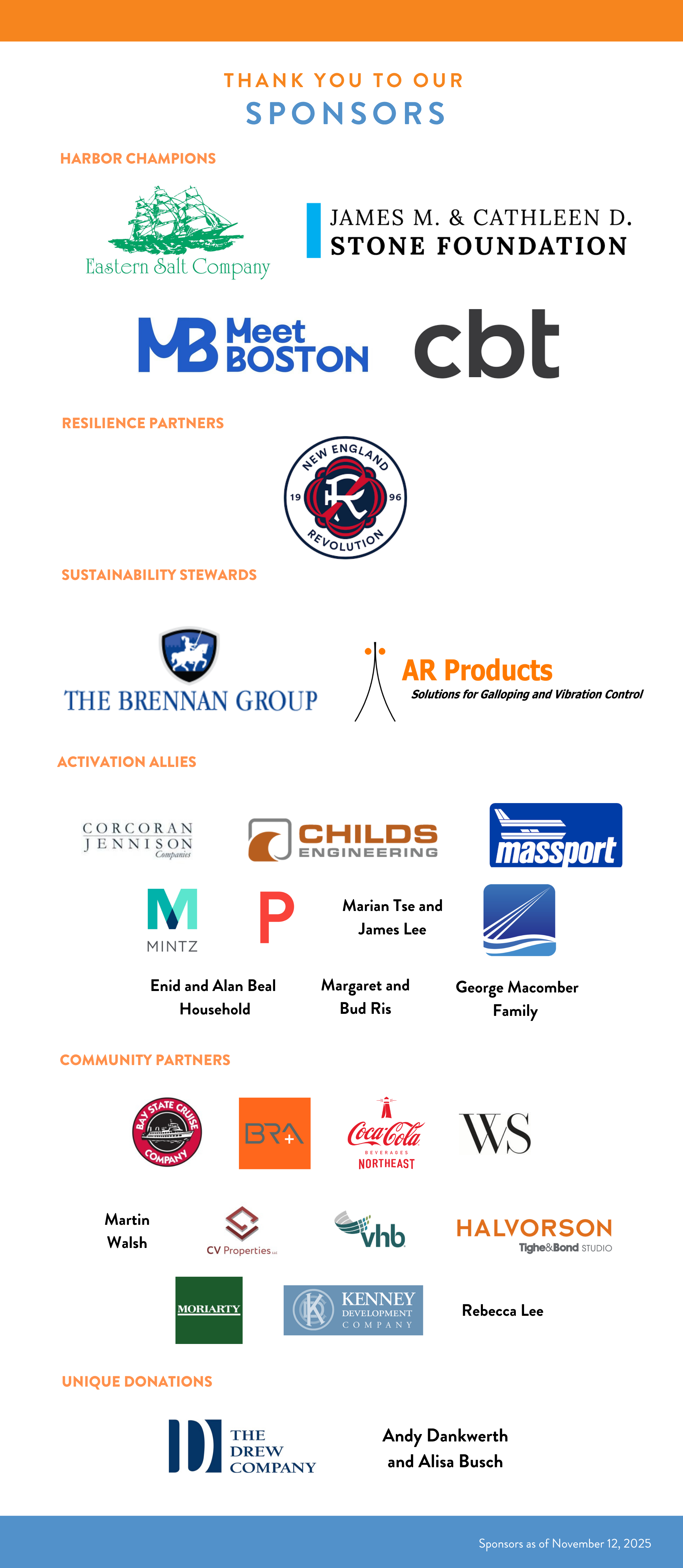 2025 Onboard Awards sponsor graphic as of Nov. 12